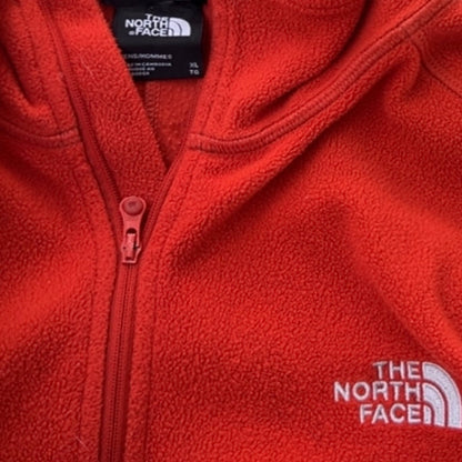 THE NORTH FACE Full Zip orange Fleece Jacket