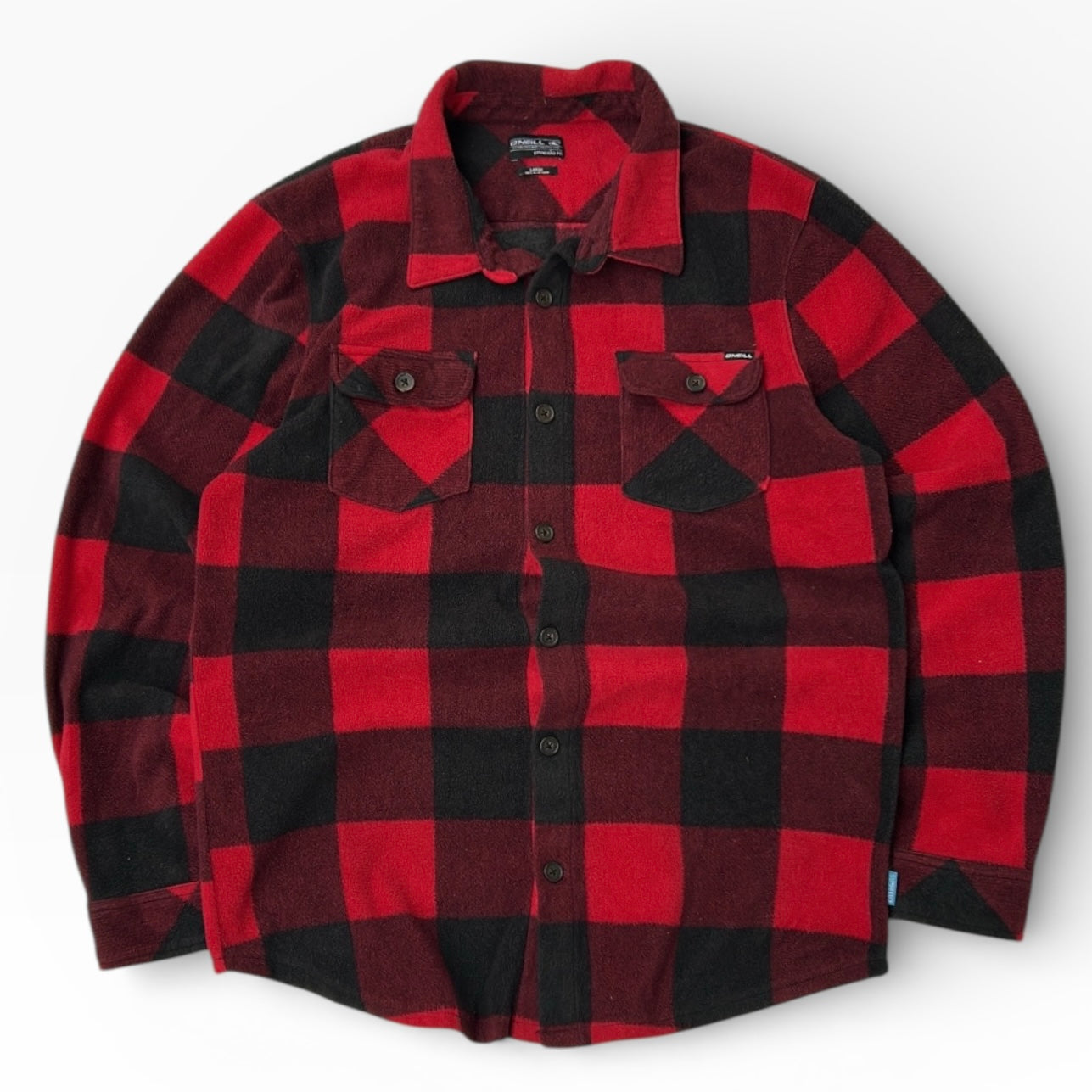 Oneil Black & Red Fleece Flannel Shirt