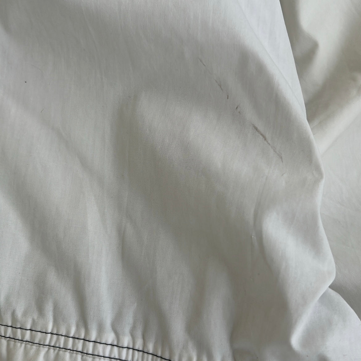 White Vintage equipe Full Zip Shell Jacket