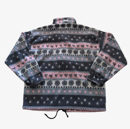Vintage Pimkie Snowflake Designed 1/4 Zip Fleece.
