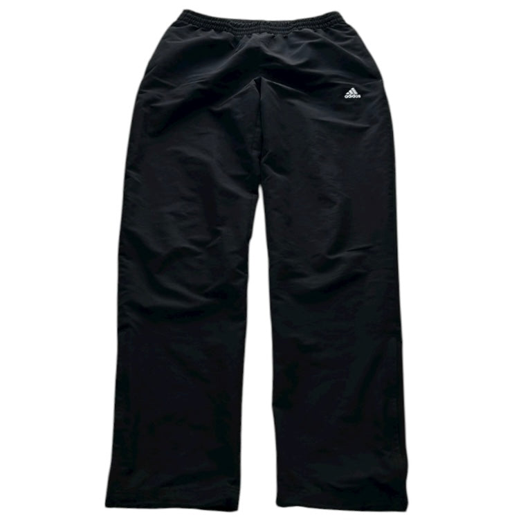 Adidas Embroidered Logo Black Plain Adjustable Track Pants