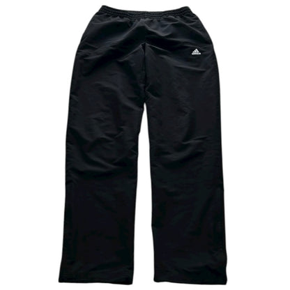 Adidas Embroidered Logo Black Plain Adjustable Track Pants