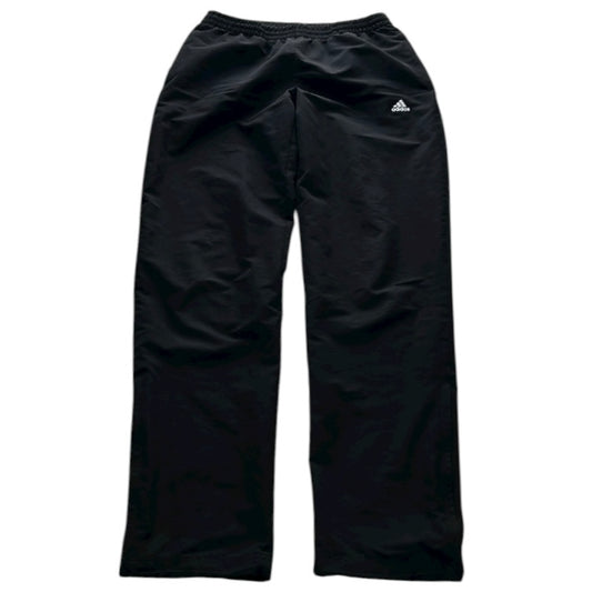 Adidas Embroidered Logo Black Plain Adjustable Track Pants