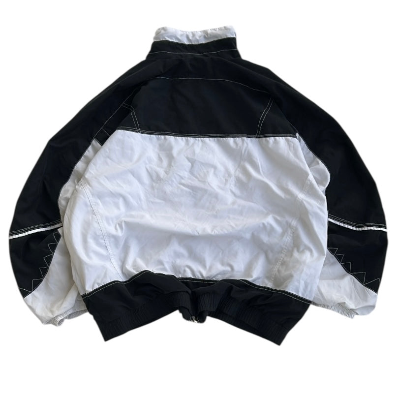 Vintage Black x White Full Zip Shell Jacket