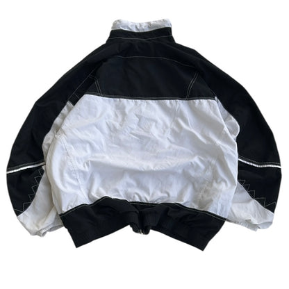 Vintage Black x White Full Zip Shell Jacket