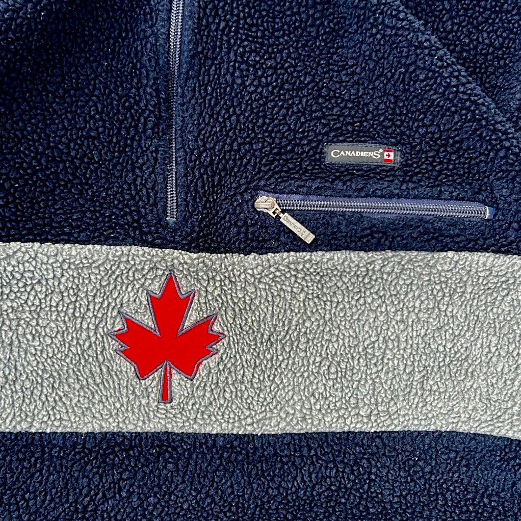 Canadiens 1/4 Zip Fuzzy Adjustable Fleece