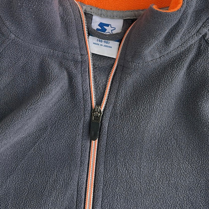 Starters Grey x Orange Full Zip Fleece Jacket
