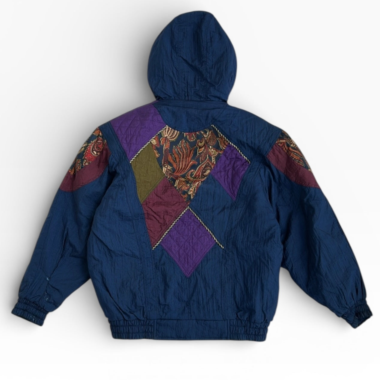 Colourful x Navy Vintage Sherling Hoodie Full Zip Jacket