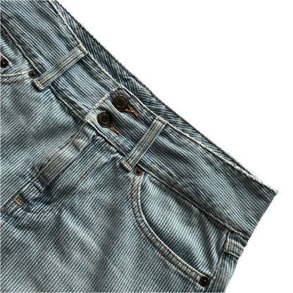 American Eagle Thinly stripped denim mini skirt
