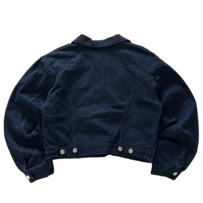 Clark Dark purple Cropped Denim Jacket