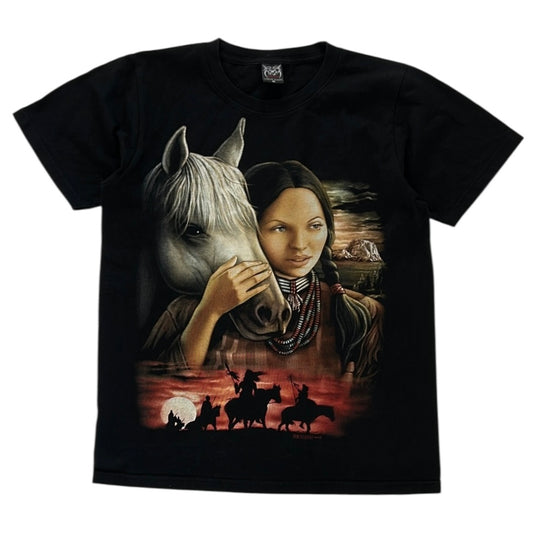 Horse & Girl Graphic Tshirt (100% Cotton)