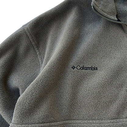 Columbia Embroidered Logo 1/4 Zip Moca Adjustable Fleece