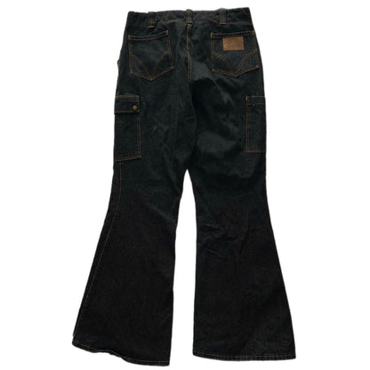 Heavy Dark Wash Cabana Zip-Up Jeans