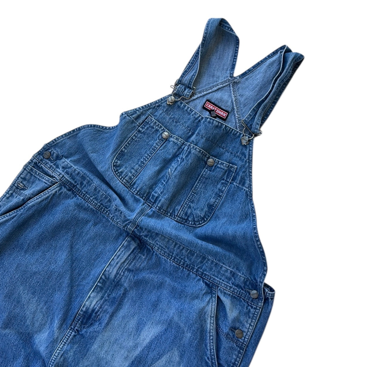 Craftsman Mid Wash Denim Dungarees