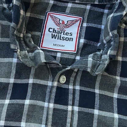 Vintage Charles Wilson Blue & Grey Flannel OverShirt