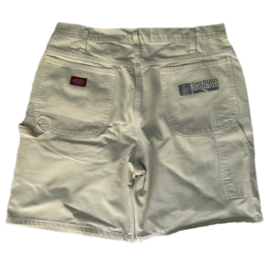 White Dickies Jorts