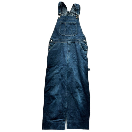 Dark Wash Wide Leg Dungarees