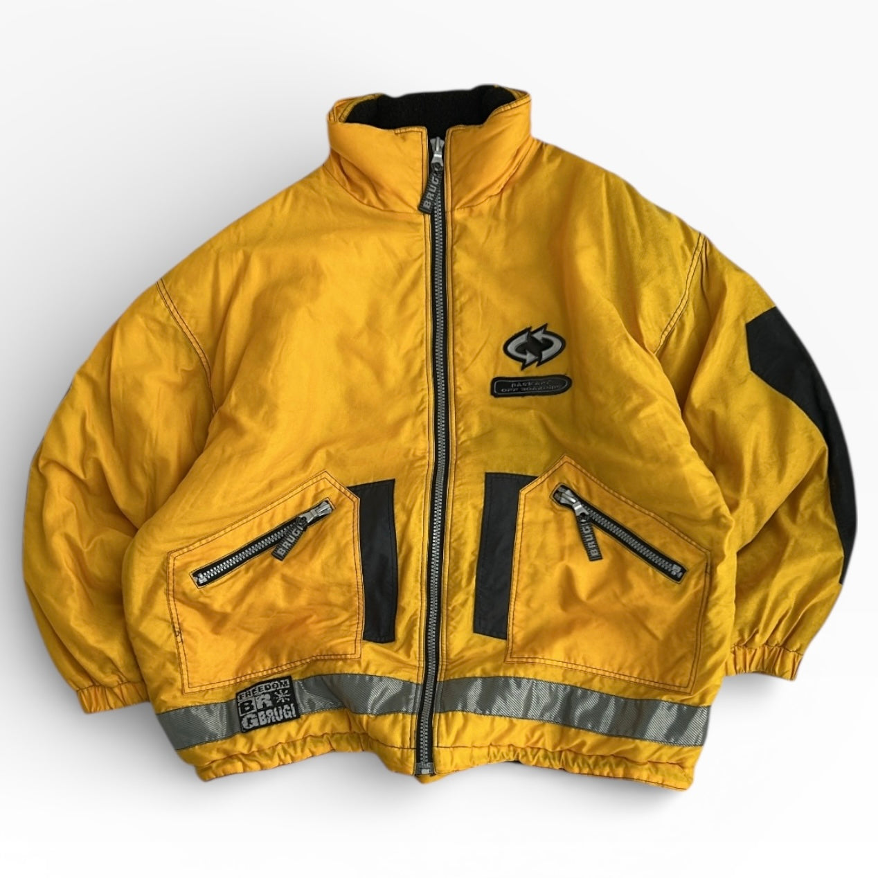 Vintage Yellow Brugi Ski Adjustable Jacket
