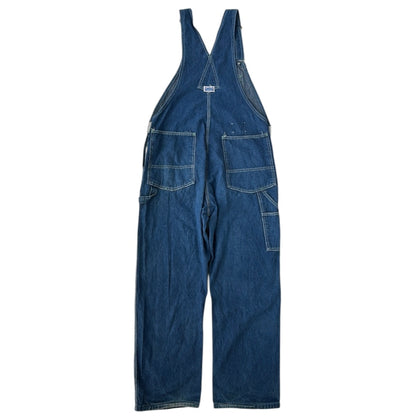 Big Smith Dark Wash Denim With White Lining dungarees