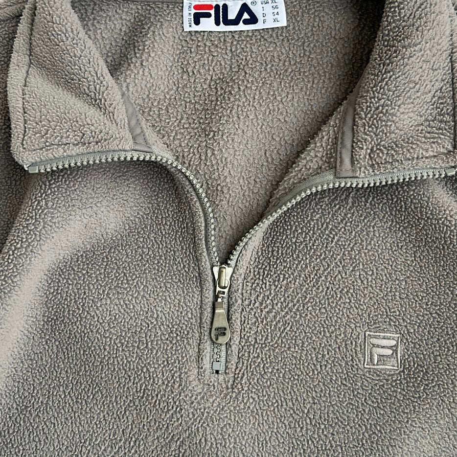 Fila 1/4 Zip Adjustable Fleece With Embroidered Logo & Pockets