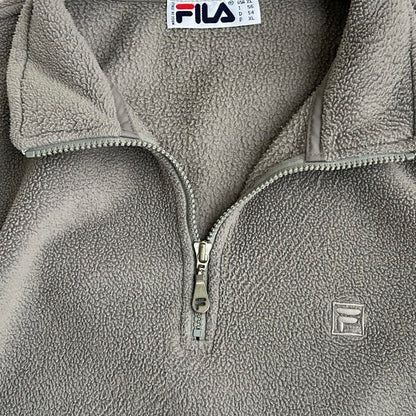 Fila 1/4 Zip Adjustable Fleece With Embroidered Logo & Pockets
