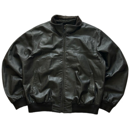 Leather Bomber Jacket