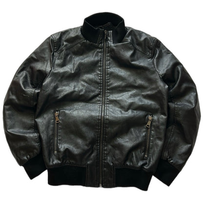 Leather Bomber Jacket