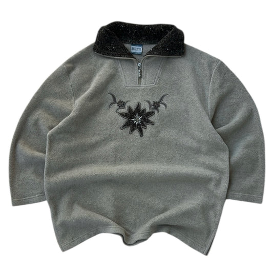 Bexleys Beaded Vintage 1/4 Zip Fleece