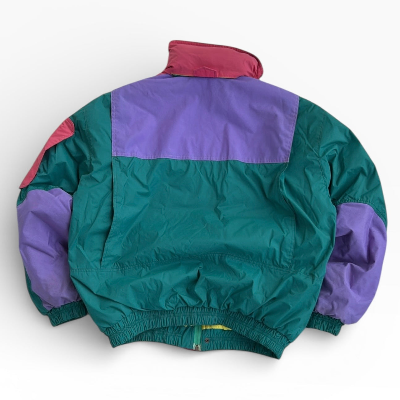 On the Edge Vintage Ski Full Zip Adjustable Jacket With Hidded Hoodie