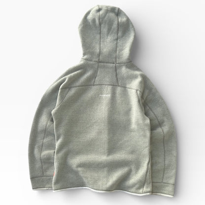 Mammut Light Grey Hooded Full Zip Hooded Jacket