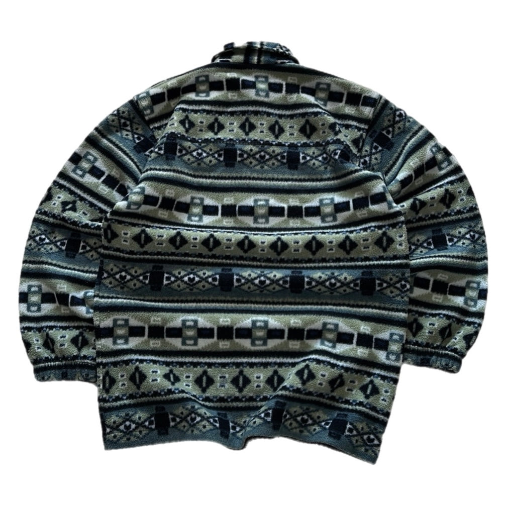 Flannel-like 1/4 Button Fleece Shirt