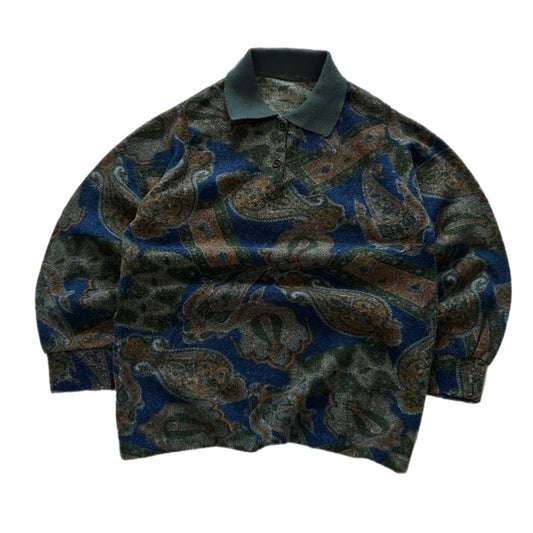 Vintage 1/4 Button-Up Fleece Shirt