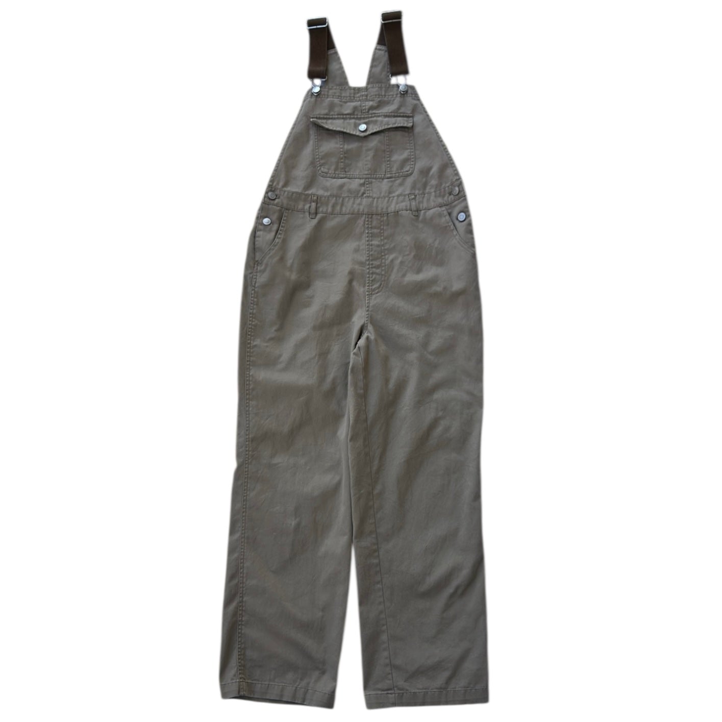Wego Beige Dungarees With Brown Strap