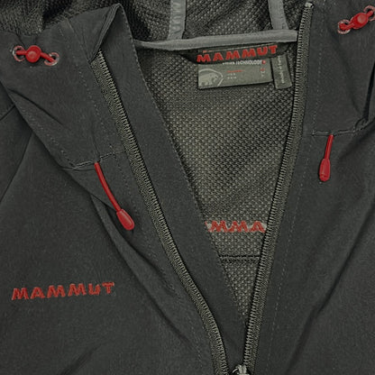Mammut Black x Red Full Zip Adjustable Hooded Jacket