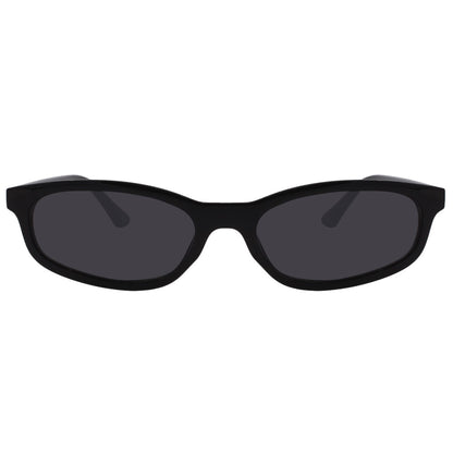 Black 90s Oval Sunglasses