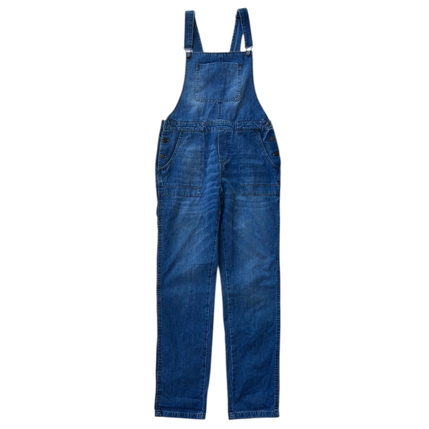 Mid Wash Denim Dungarees