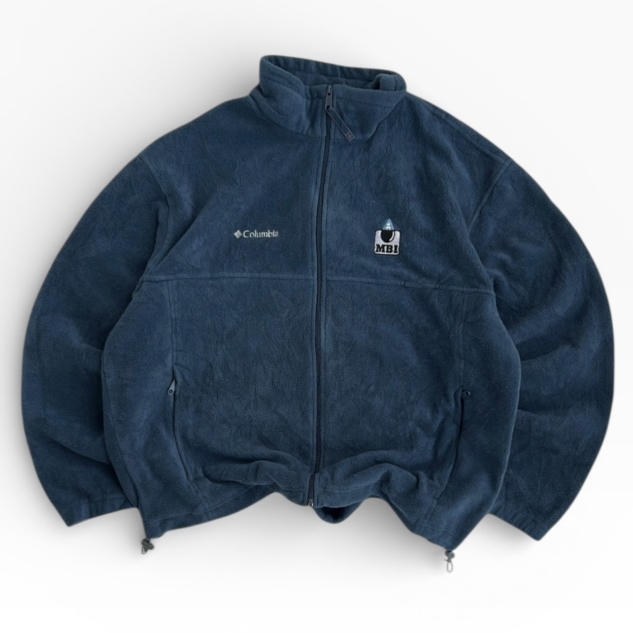 Columbia Dusty Blue Full Zip Fleece Adjustable Jacket
