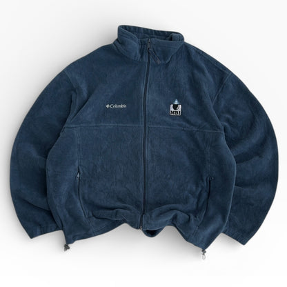 Columbia Dusty Blue Full Zip Fleece Adjustable Jacket