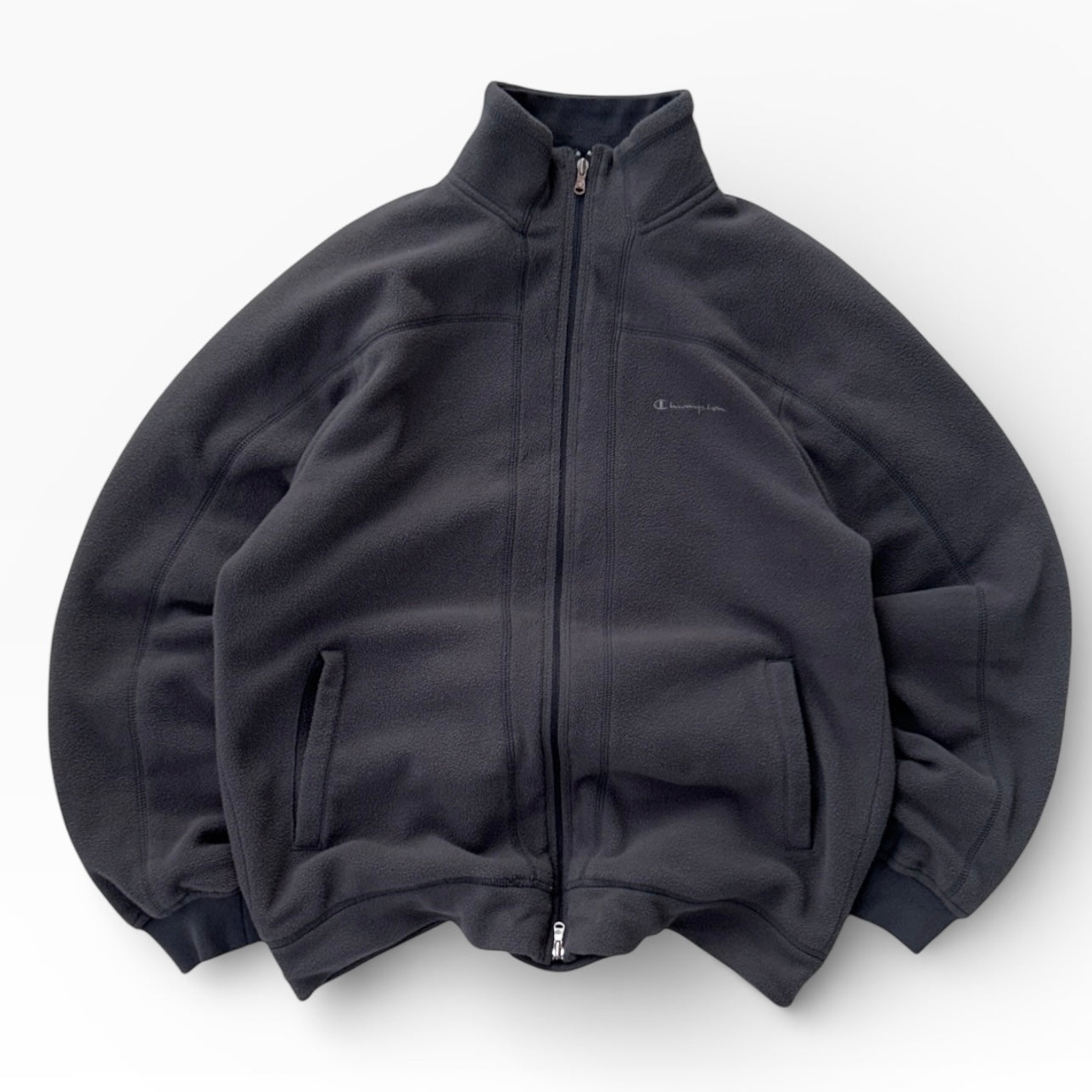 Champion Thick Grey Fleece Full Zip Jacket