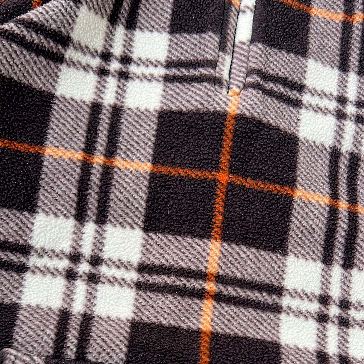 Derkos Vintage 1/4 Zip Brown x Orange Fleece
