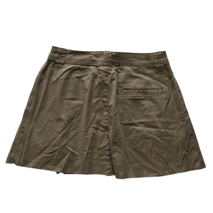 ASOS Design moca brown denim mini skirt