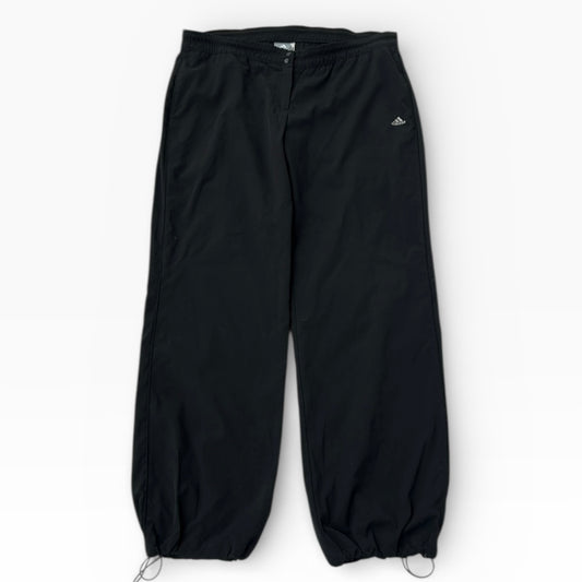 Adidas Baggy fit nlack embroidery logo button & Zip up adjustable track pants