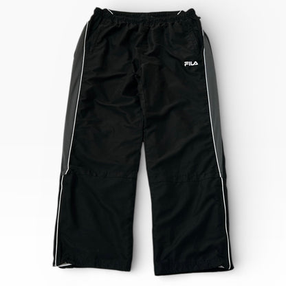 Fila 90s Black embroidered logo track pants