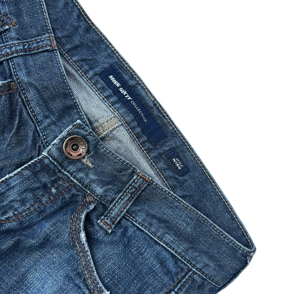 Miss Sixty Dark Wash Low-Rise Jeans