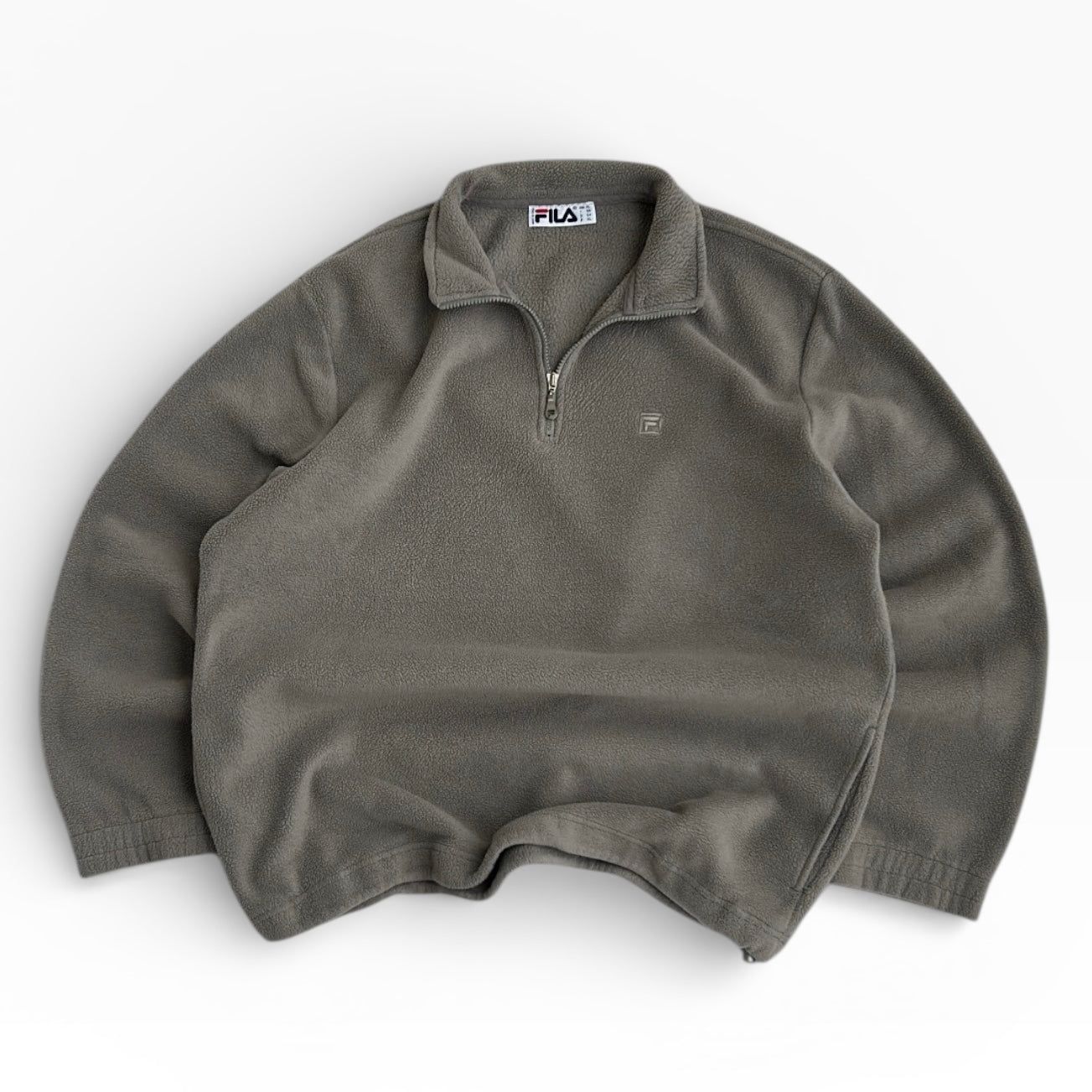 Fila 1/4 Zip Adjustable Fleece With Embroidered Logo & Pockets