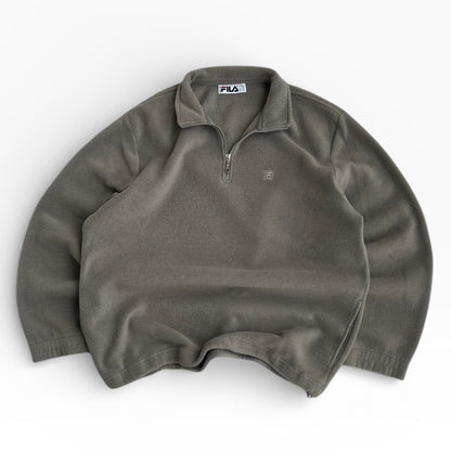 Fila 1/4 Zip Adjustable Fleece With Embroidered Logo & Pockets