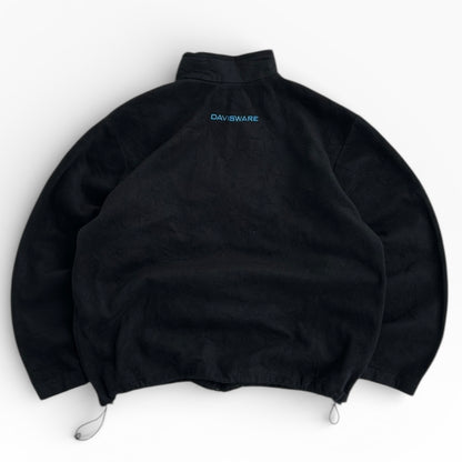 Columbia Black Full Zip Adjustable Fleece Jacket