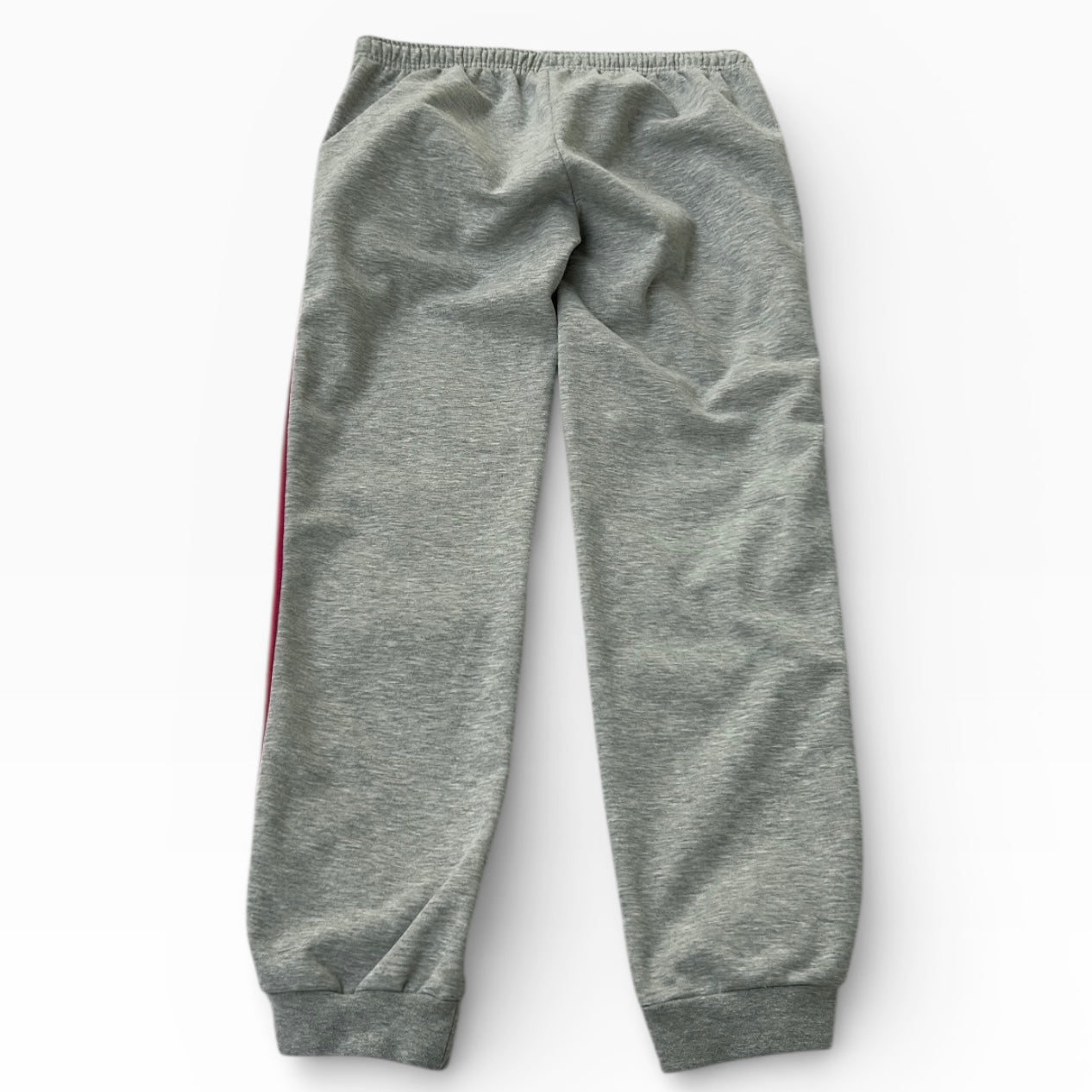 Asics vintage grey with pink side stripes joggers