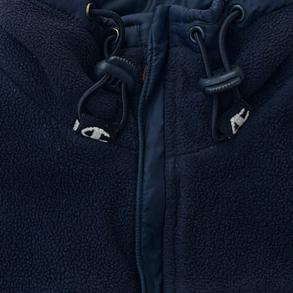 Champion Embroidery Logo Navy adjustable Fleece full zip Jacket