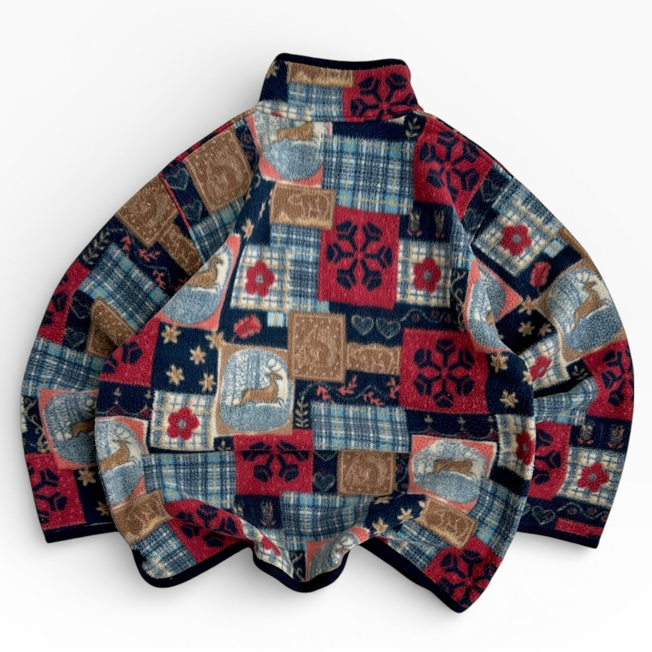 Rose & Crown 1/4 Zip Crazy Patterned Fleece